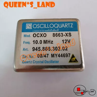 1× OSCILLOQUARTZ 10MHz 8663 12V Double Oven OCXO Sinewave Crystal Oscillator • $36.50