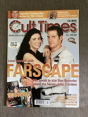 Cult Times Magazine Issue #57 Farscape Star Trek Voyager SG-1 X Files Posters • £2