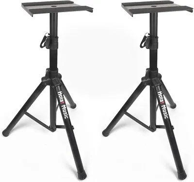 Pair Monitor Speaker Stands Hola! Professional Heavy Duty Tripod Brand New • £59.95