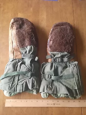 Vintage 1949 Military Arctic Extreme Cold Mitten Set Sz Medium  Shell & Liner • $29.99