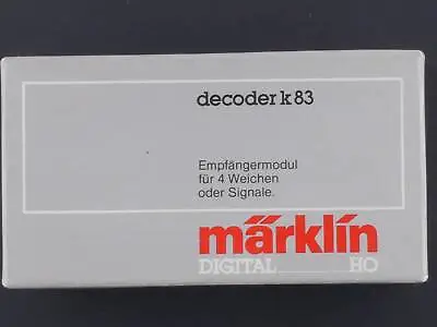 Märklin 6083 Decoder K 83 For Soft Signals Digitally Tested! Original Packaging ST 1702-22 • $26.63