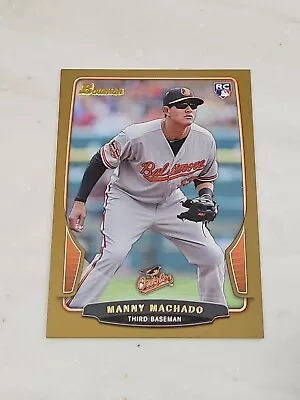 2013 Bowman Gold Parallel Manny Machado Rookie RC #215. Padres • $8