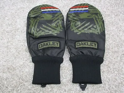 Oakley Mens XL Mitten Black Red White Blue Green Snowboard Adult Extra Large EUC • $55.11