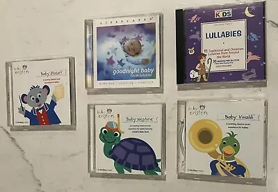 Lot 5 Baby Music CDs Classical & Vocal Lullabies Einstein - Discs Are Very Nice • $11.62