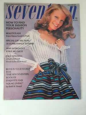 Vintage November 1970 Seventeen Magazine • $18