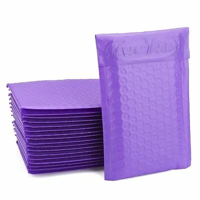 Purple Poly Bubble Padded Shipping Mailers #000 #00 #0 #CD #1 #2 #3 #4 #5 #6 #7 • $49.95