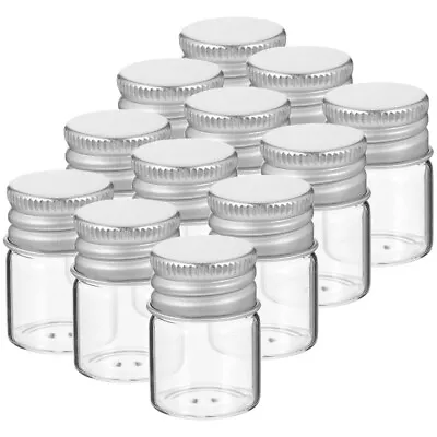 12 PCS Candy Jars With Lids Clear Glass Jars Canning Supplies Glass Jelly Jars • $9.79