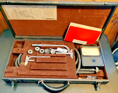 Vintage ALNOR 3002 Velometer Air Flow Velocity Meter W/ Case & Accessories  -2- • $59.89