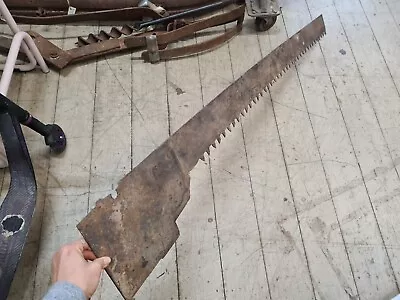 Vintage  Crosscut Cross Cut Hand Saw 153cm L Rustic Metal Tool • $89