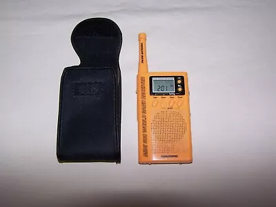 Grundig Mini 300 World Band Receiver AM/FM/SW Handheld W/Soft Belt Case • $9.99