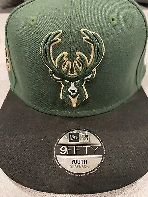 New Era 2021 NBA Finals Champions Locker Room Milwaukee Bucks Snapback Cap • $19