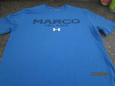 Marco Island Under Armor T-Shirt - Blue - Small • $10.39