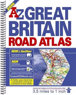 A-Z Great Britain Road Atlas: 3.5 Miles ... By Geographers' A-Z Map Spiral Bound • £13.99