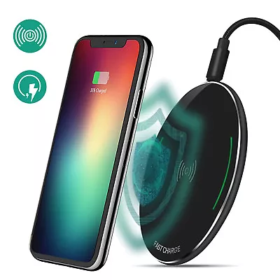 Premium Qi Certified Fast Charge Wireless Charging Pad For IPhone X/Note 8/S8-AU • $41.79