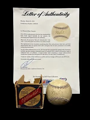 Babe Ruth New York Yankees Signed Autograph A.l. Baseball & Box Coa Loa Psa/dna • $16199.97