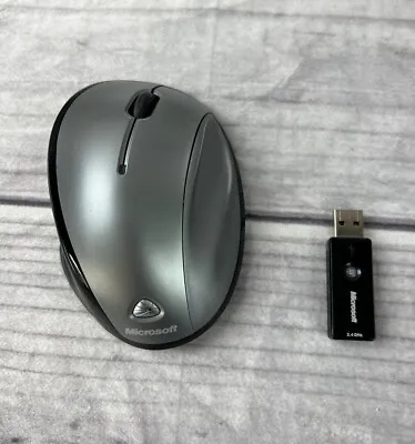 Microsoft Wireless Laser Mouse 6000 V2.0 And  USB Receiver Dongle 1123 • $19.95