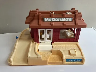 Fisher-Price Little People McDonald's Restaurant #2552 Vintage 1989 • $26