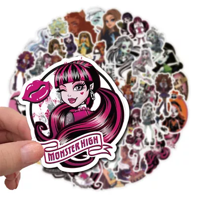 Monster High Waterproof Vinyl Decal Stickers Laptop Bottle Phone Case 50PCS • $8.13