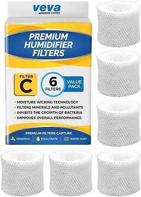 VEVA 6-Pack Premium Humidifier Filters - Replacement For HW Filter C HC-888 HC • $21.99