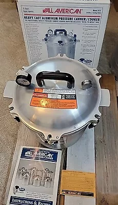 All American 25 Qt Heavy Cast Aluminum Pressure Cooker Canner Model 925 USA  • $150