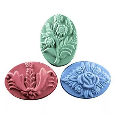 Three Flower (Bouquets) Soap Mold By Milky Way Molds - MW199 • $8.99