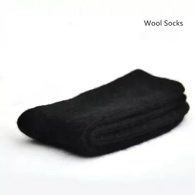 100%Merino Wool 3 Pack Men Dress Socks Warm Thick Thermal Classic Crew Boot 8-12 • $18.39