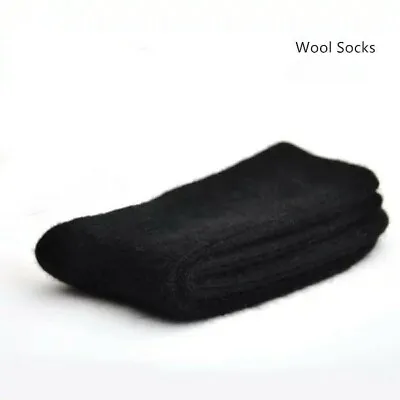 100%Merino Wool Dress Warm Thick Thermal Classic Men Working Crew Socks 3 Pack • $18.89