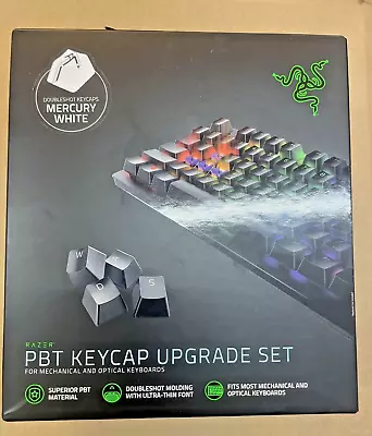 NEW Razer Doubleshot PBT Keycap Upgrade Set Mechanical & Optical Keyboards White • £17.99