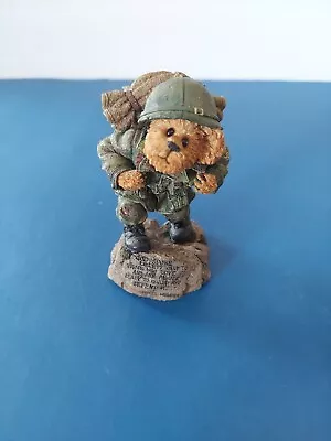 Boyds Bears G.I. BRUIN STAND UP FOR FREEDOM 228387 Military Figurine. • $13.50