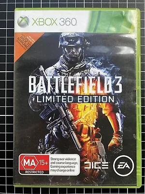 Battlefield 3 Limited Edition- Xbox 360 - - Free Postage • $5