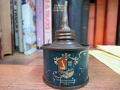 MAYTAG OIL CAN WASH MACHINE MAY TAG SMALL CO NEWTON IOWA TIN HOUSEHOLD 1900's  • $29.99