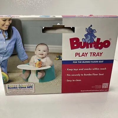 NEW Bumbo Baby Play Or Food Floor Seat Tray 3-12 Months Ivory Eating Infant • $24