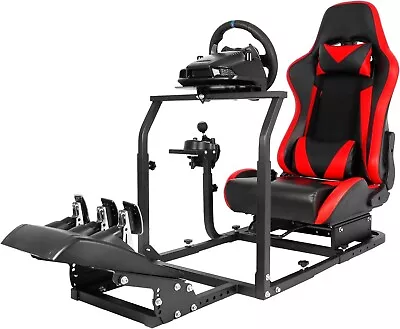 Dardoo Racing Simulator Cockpit With Seat Adjustable Fits For Logitech G29 G920 • £297.99