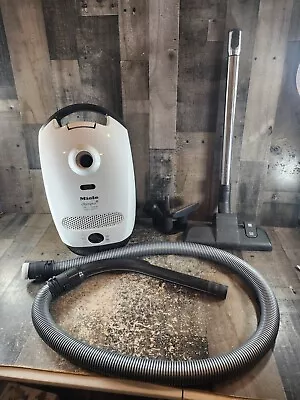 Miele Delphi S2121 Canister Vacuum With Power Head & Electric Hose White Tested • $225