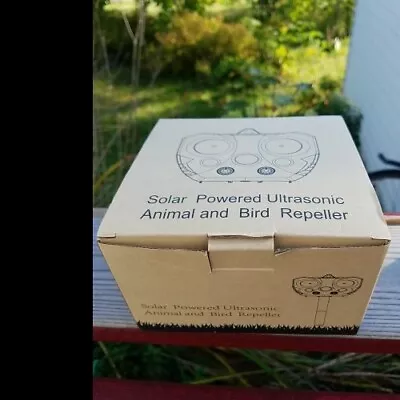 Solar Powered Ultrasonic Animal And Bird Repeller Not Tested As Is • $6