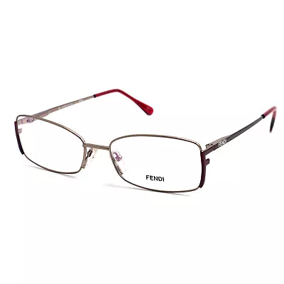 Fendi Eyeglasses Women Light Bronze Frames Rectangle 52 16 135 F960 770 • $29.95