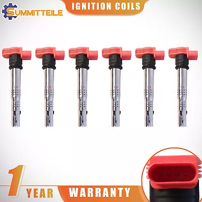 Set(6) Ignition Coils For Audi Q5 Q7 A4 A6 A7 R8 Porsche Panamera VW Touareg • $53.89