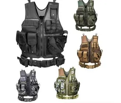 Tactical Outdoor Airsoft Paintball Vest Men Military Hunting Vest Combat Carrier • $34.98