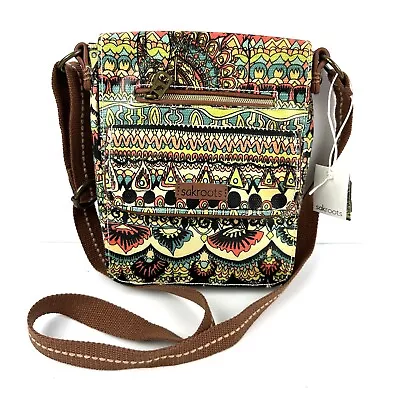 Sakroots One World Crossbody Bag Artist Circle Barcelowsky Boho Colorful New • $102.70