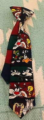 Looney Tunes Tie Boys 1997 Looney Tunes Warner Bros Small Vintage 1997 Short Mea • $7