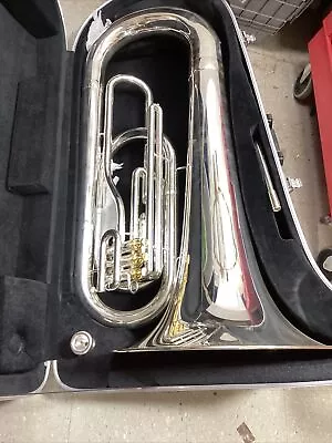 JINBAO Marching Tuba Silver Nickel Gold Plated 3-Valve • $800