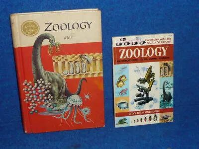 $7.95 • Buy Lot Of 2 1958 GOLDEN PRESS Golden Guides ZOOLOGY Animal Kingdom HARDBOUND & PB