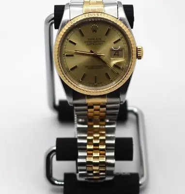 Rolex Datejust Champagne Men's Watch - 16233 • $4900