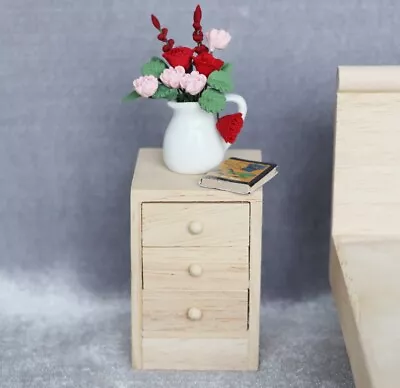 AirAds Dollhouse 1:12 Scale Miniature Furniture Nightstand Bedroom Furniture • $7.80