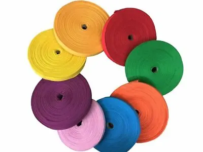 KRAFTZ® Herringbone Cotton Tape 20mm 50m Roll For Craft Bunting • £8.99