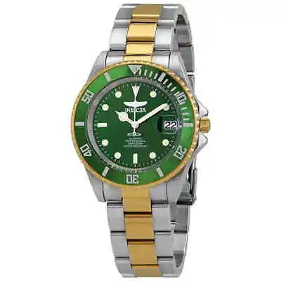 Invicta Pro Diver Automatic Green Dial Two-tone Men's Watch 28661 • $102.29