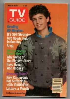 TV Guide Magazine Mar 28 1987 Kirk Cameron Growing Pains Jackee Harry 60 Minutes • $10.46