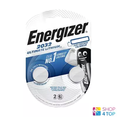 2 Energizer CR2032 Ultimate Lithium Batteries 3V Coin Cell DL2032 Exp 2025 New • $7.46