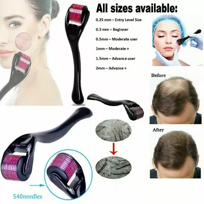 $5.10 • Buy Treatment Micro Needles Roller Derma Skin Roller Therapy Skin Care Beard Growth
