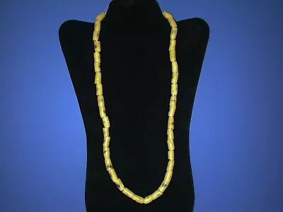 Vintage Pre-Owned American Indian Yellow Glass Stone Trade Beads • $75
